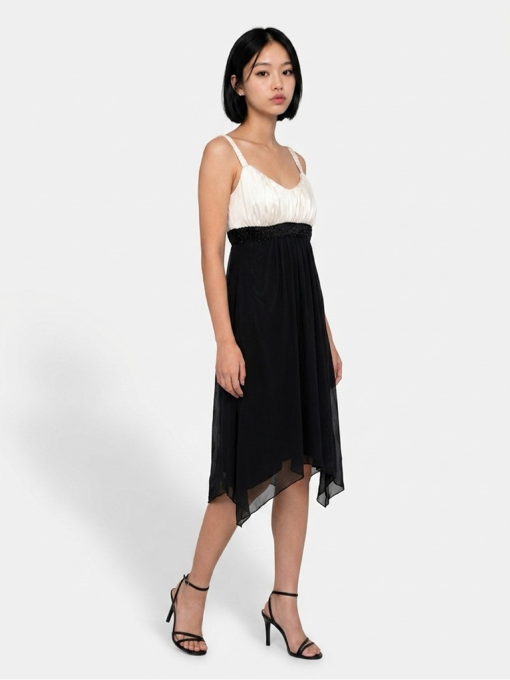 Sweet Storm Women's Dress - Black and white – Chic, cocktail dress, M